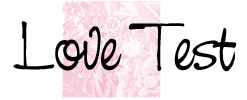 Love Test: title graphic